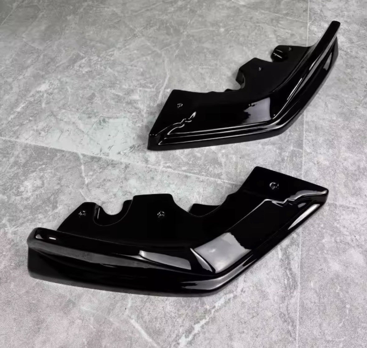 BMW 1 Series F40 M-Pack M135i Gloss Black Rear Spats Corner Splitters Aero Style