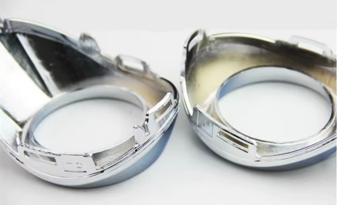 Ford Focus MK3 2011-2014 Chrome Silver Front Fog Light Surrounds Trims 2pcs
