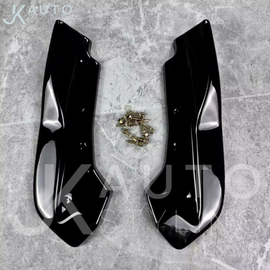 Ford Focus ST MK4 2019-2022 Gloss Black Rear Spats Bumper Corner Splitters