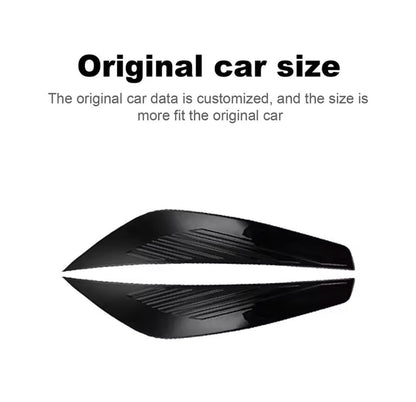 Ford Kuga 2017 2018 2019 Gloss Black Headlight Eyelid Eyebrows 2pcs