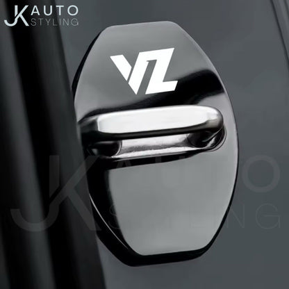 Black Stainless Door Lock Covers For Cupra VZ Formentor Leon Born Ateca 4pcs