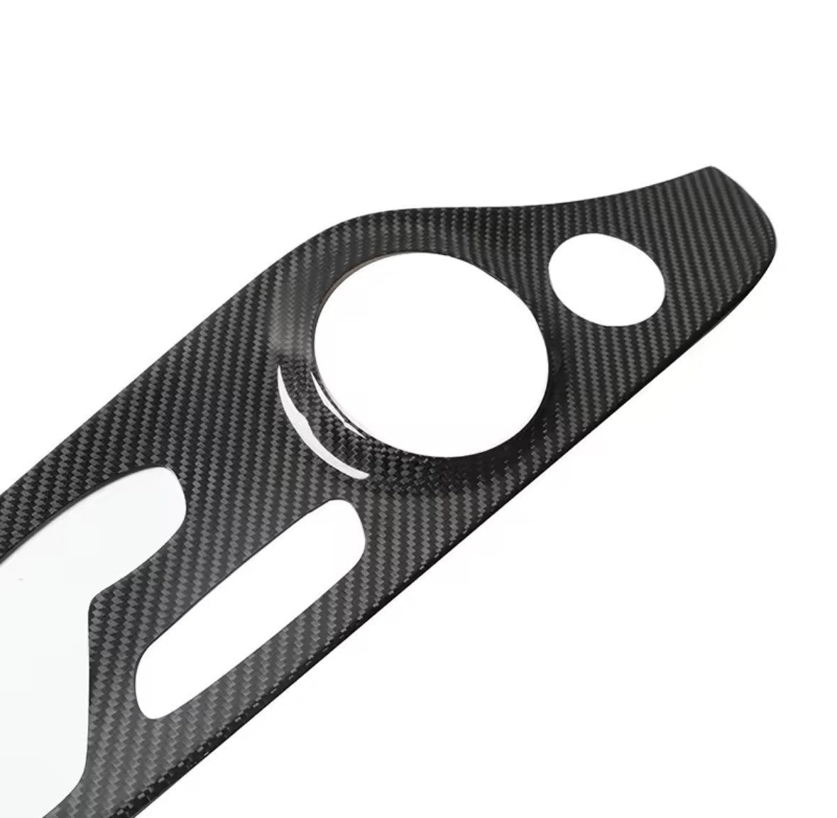 Carbon Fibre Door Card Panel Trim Cover For Mercedes C Class C205 2015-2023 - B