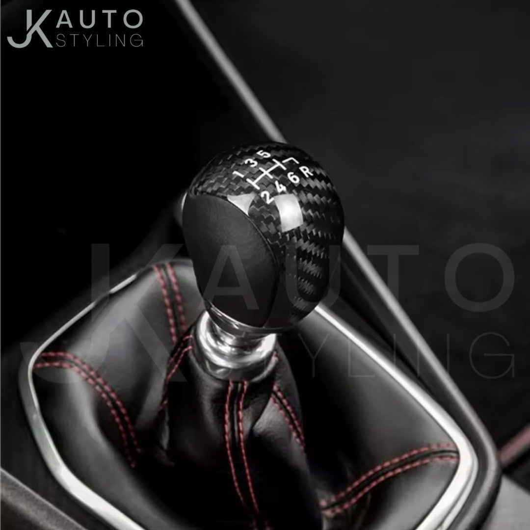 Real Carbon Fibre Gear Knob Trim Cover For Ford Fiesta ST MK8 MK8.5 2018-2023