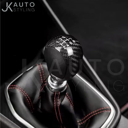 Real Carbon Fibre Gear Knob Trim Cover For Ford Fiesta ST MK8 MK8.5 2018-2023