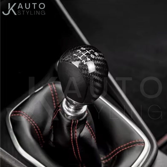 Real Carbon Fibre Gear Knob Trim Cover For Ford Fiesta ST MK8 MK8.5 2018-2023