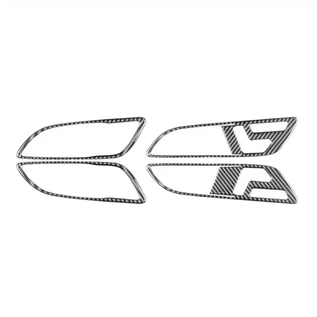 Mercedes A Class W176 CLA C117 GLA X156 Carbon Fibre Interior Door Handle Trims