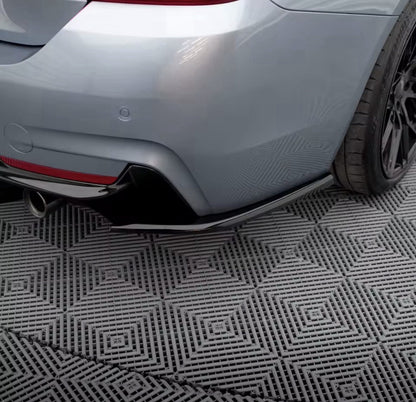 Gloss Black Rear Spats For BMW 4 Series F32 M Coupe Sport 2013-2020