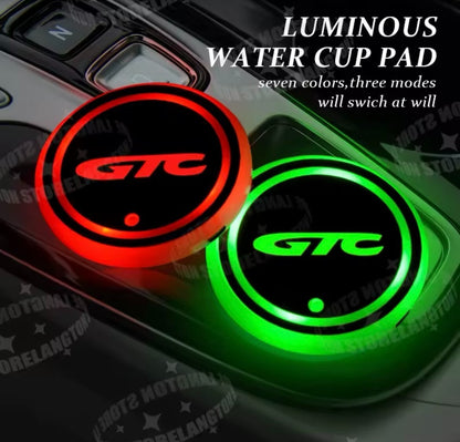 GTC Wireless Light Up RGB LED Drink Coaster Mat For Vauxhall Astra GTC Recharge