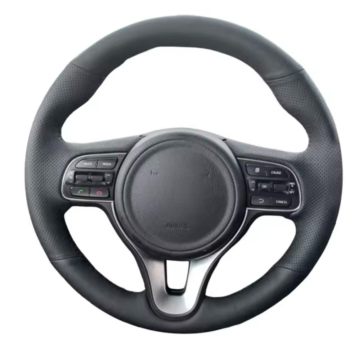 Kia Sportage 4 KX5 2016-2019 K5 Leather Steering Wheel Cover Self Stitch OEM