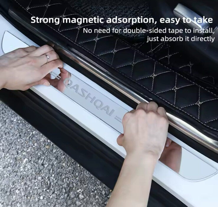 Nissan Qashqai LED Colour Change Door Sill Protector Scuff Plates Wireless RGB
