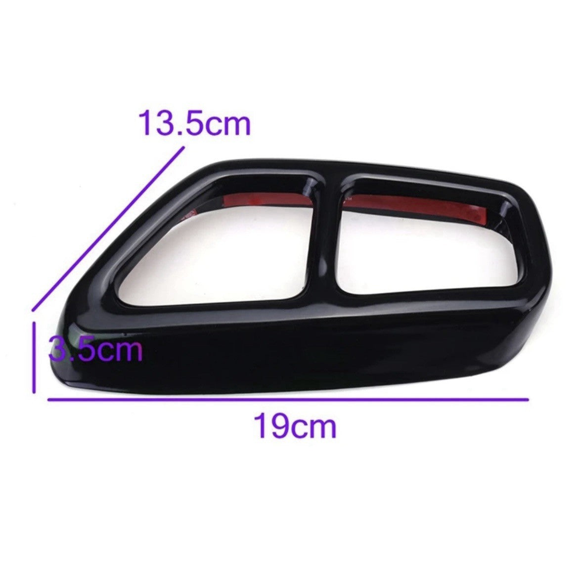 BMW 5 Series G30 G31 G32 Gloss Black Exhaust Tips Tailpipe Cover Trim 2pcs