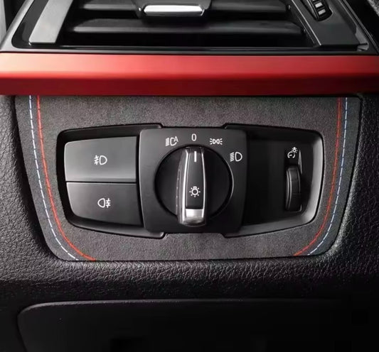BMW 3 Series F30 F32 F34 Alcantara Interior Headlight Control Panel Surround