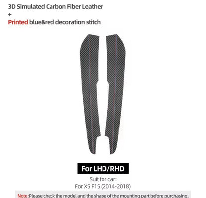 BMW X5 F15 2014-2018 Carbon Fibre Centre Console Side Panel Trim Overlays 2pcs