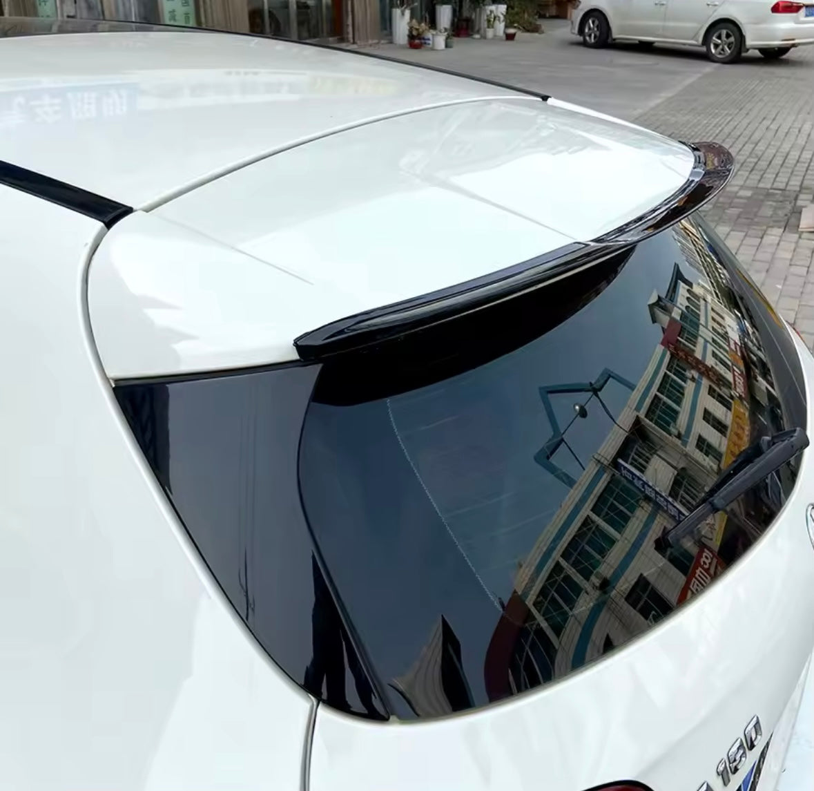 Gloss Black Spoiler Extension Lip For Mercedes A Class W176 2013-2018