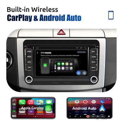 7" Touchscreen Unit With Apple Carplay & Android Auto For Volkswagen, Skoda, Seat
