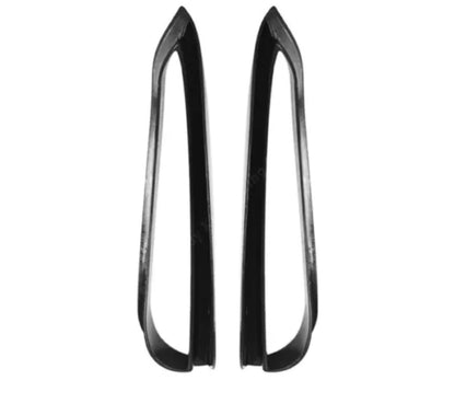 BMW 1 Series F40 2019+ M-Pack Black Front Bumper Side Vent Covers & Canards Set 4pcs