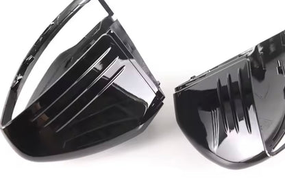 Mercedes C E S Class GLC W205 W213 C238 W222 C217 A217 W253 Gloss Black Mirror Caps Replacements RHD