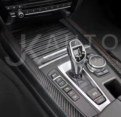 BMW X5 F15 2014-2018 Carbon Fibre Centre Console Side Panel Trim Overlays 2pcs