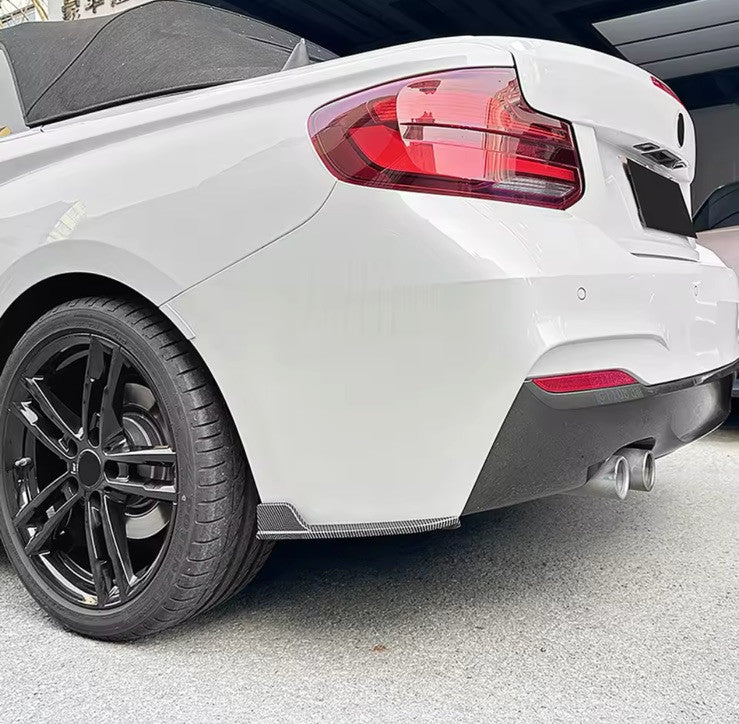 BMW 2 Series M Sport 2015-2019 Carbon Fibre Rear Spats Bumper Side Splitters