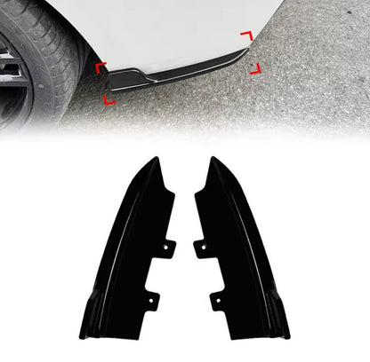 BMW 2 Series M Sport 2015-2019 Rear Spats Rear Bumper Side Splitters Gloss Black