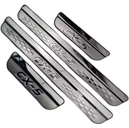 Mazda CX-5 2017-2023 Stainless Steel Door Sill Protector Scuff Plates 4pcs