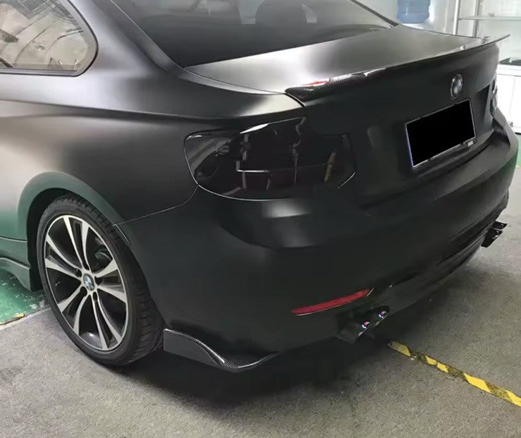 BMW 2 Series F22 F23 Standard 2015-2019 Carbon Fibre Rear Spats Bumper Splitters