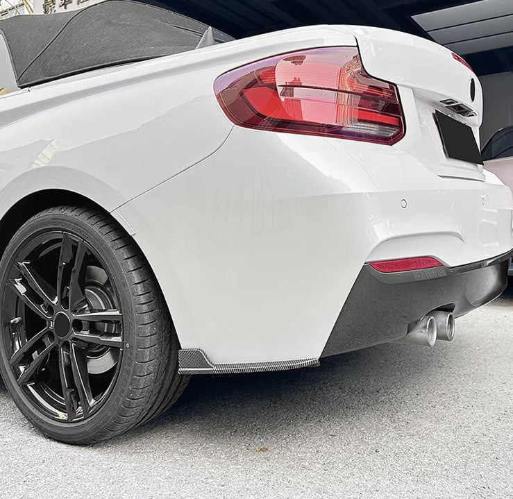 BMW 2 Series M Sport 2015-2019 Carbon Fibre Rear Spats Bumper Side Splitters