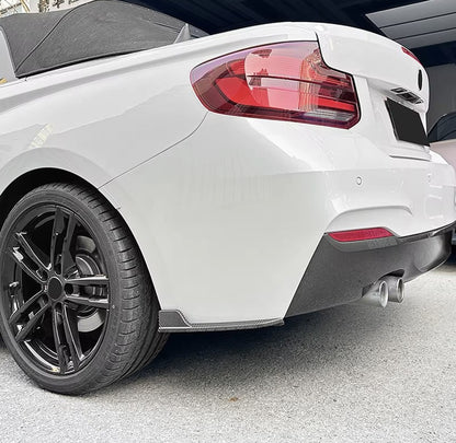 BMW 2 Series M Sport 2015-2019 Carbon Fibre Rear Spats Bumper Side Splitters