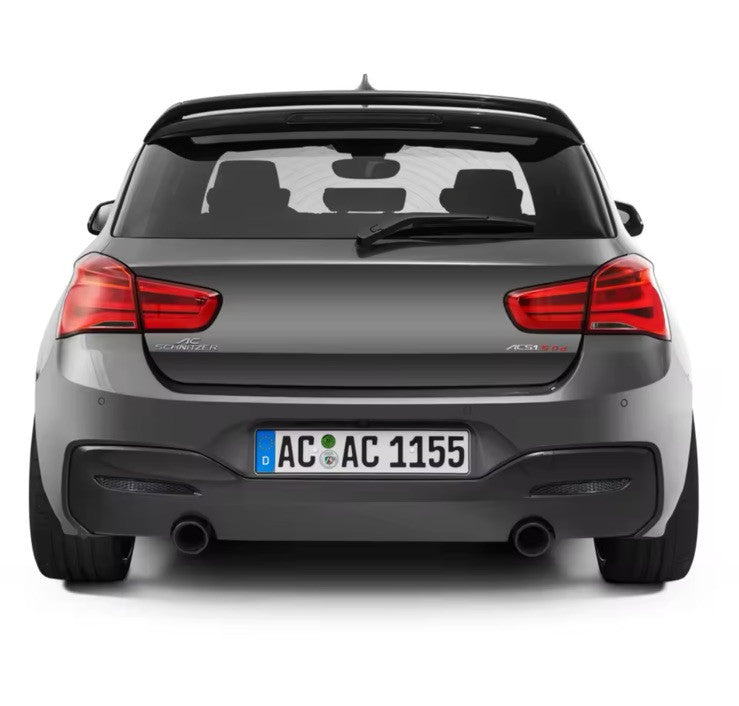 BMW 1 Series F20 F21 LCI M Sport Gloss Black Honeycomb Rear Reflector Inserts