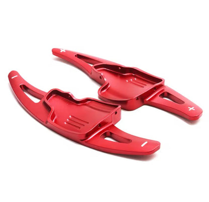 Ford Focus Kuga Ecosport Steering Wheel Paddle Shift Extensions Red Aluminium