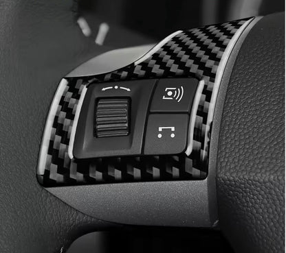 Vauxhall Astra H MK5 2004-2010 Carbon Fibre Steering Wheel Trim Cover 3pcs