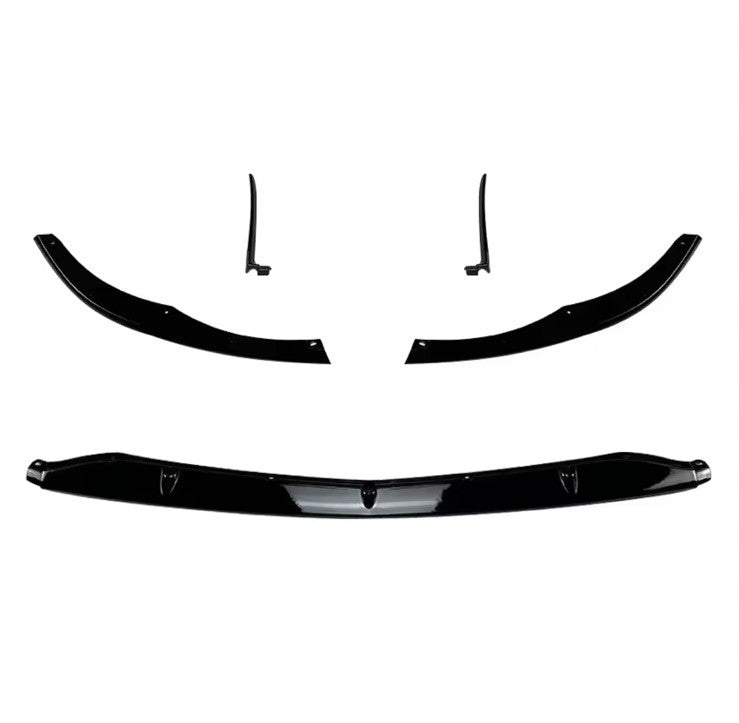 Mercedes C Class W205 C205 C63 AMG 2018-2022 Gloss Black Front Splitter Kit Lip