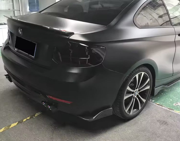 BMW 2 Series F22 F23 Standard 2015-2019 Gloss Black Rear Spats Bumper Splitters