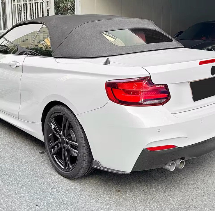 BMW 2 Series M Sport 2015-2019 Carbon Fibre Rear Spats Bumper Side Splitters