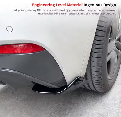 BMW X2 F39 2017-2022 Gloss Black Rear Spats Rear Bumper Side Splitters