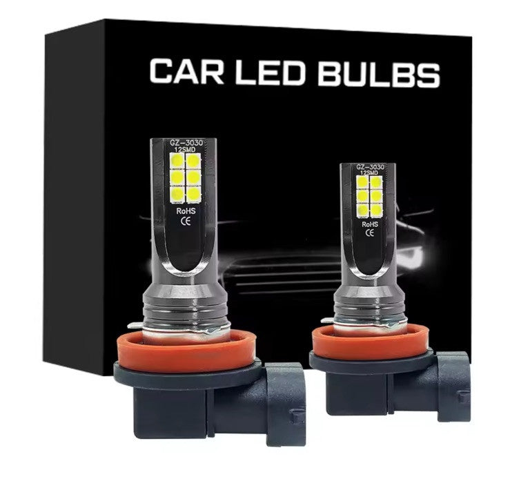 HB4 LED Car Bulbs 9006 8000K Bright Universal 12000lm High Low Beam Foglight
