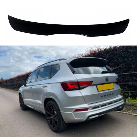 Seat Ateca 5FP FR Cupra 2016-2020 Gloss Black Spoiler Extension Rear Wing Lip
