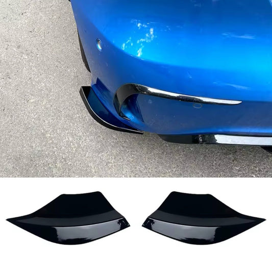 Mercedes A Class W176 AMG Line Rear Spats Rear Bumper Side Splitters Gloss Black