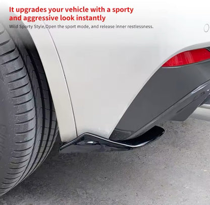 BMW X2 F39 2017-2022 Gloss Black Rear Spats Rear Bumper Side Splitters