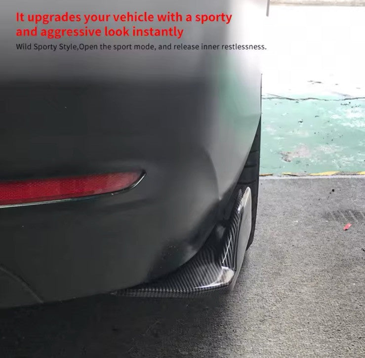 BMW 2 Series F22 F23 Standard 2015-2019 Carbon Fibre Rear Spats Bumper Splitters