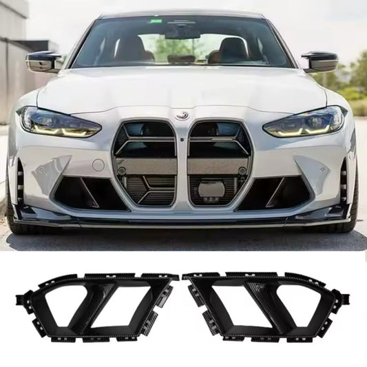 BMW M3 M4 G80 G81 G82 G83 2021-2025 Carbon Fibre Front Bumper Air Intake Trim